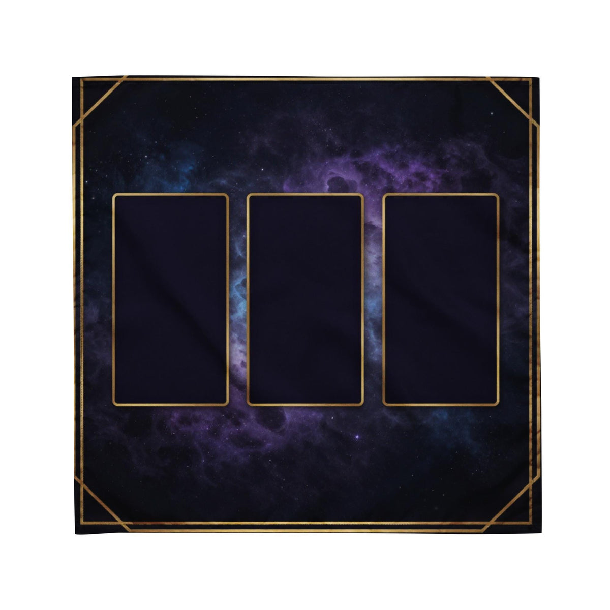 Cosmic Nebula Tarot Spread Cloth – 3-Card Reading Mat, Mystical Altar Fabric