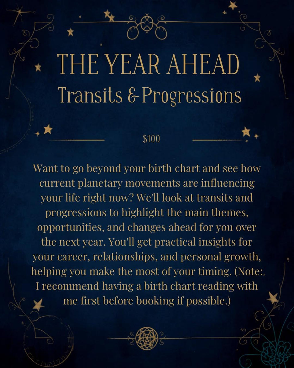 The Year Ahead: Transits & Progressions (Sent Back Via PDF)