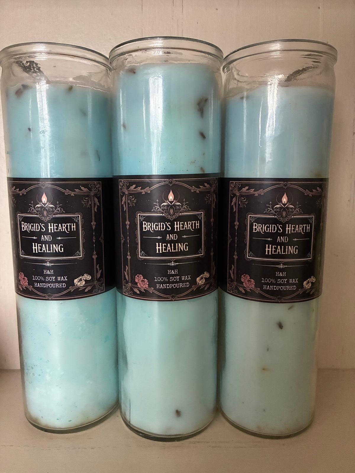 Brigid's Hearth & Healing Ritual Pillar Candle