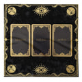 Celestial Tarot Cloth – 3 Card Spread Altar Mat, Thought Feeling Action Layout
