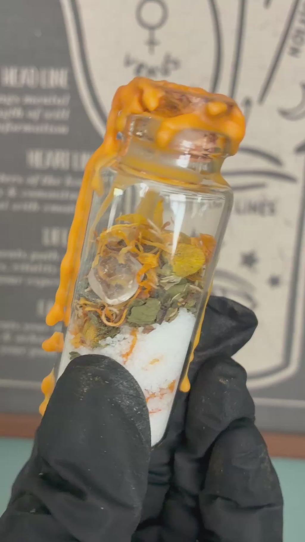Glitter and Gold Prosperity Jar